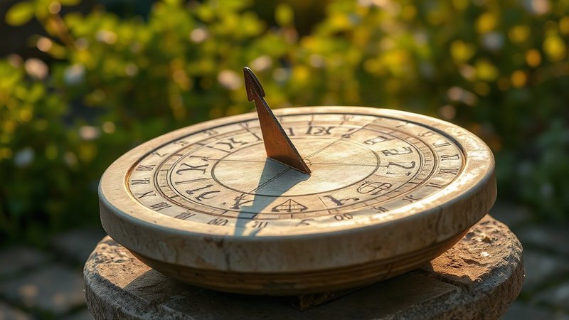 Солнечные тени и точность двенадцати знаков в начале недели Старинные мраморные солнечные часы с высеченными знаками зодиака на по