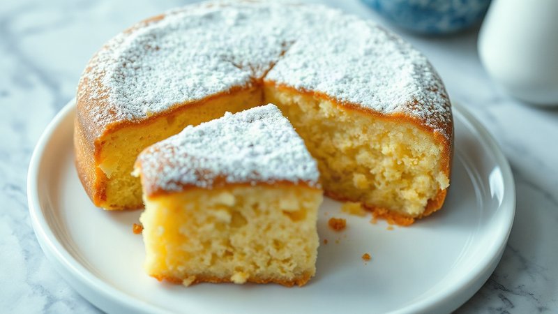 Кукурузный манник без манки и глютена на кефире: рецепт Золотистый кукурузный манник без глютена, посыпанный сахарной пудрой,