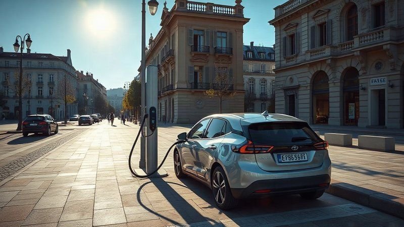 Все о новом бюджетном электрокаре Citroën: ответы на главные вопросы Небольшой компактный городской электрокар на зарядной станции на город